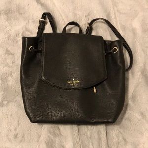 Black Kate Spade backpack